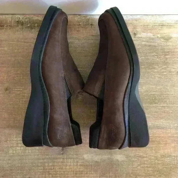 Ecco Twist Brown Suede Slip On Loafer Shoes Size 4.5 - Picture 8 of 11